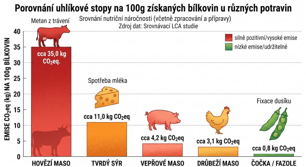 Srovnání přirozeného uhlíkového cyklu a uvolňování fosilního uhlíku