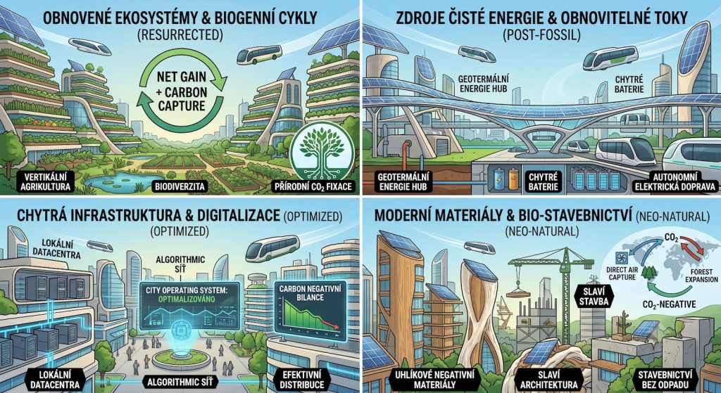 Srovnání přirozeného uhlíkového cyklu a uvolňování fosilního uhlíku
